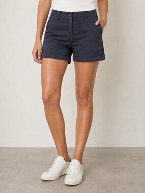 Buffalo David Bitton Carlisle Shorts Women's Size 4 Navy Mid-Rise Cuffed Casual